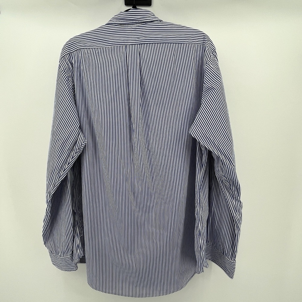 Ralph Lauren Men's Shirt Size XL Blue/White Striped Button Up Long Sleeve - Picture 5 of 9